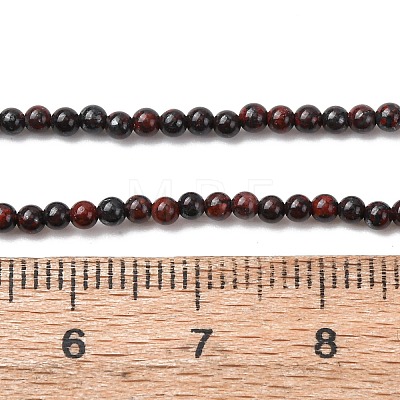Natural Brecciated Jasper Beads Strands G-Z116-A15-2mm-1