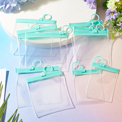 24Pcs 3 Styles Transparent EVA Resealable Bags with Rings ABAG-TA0002-27-1
