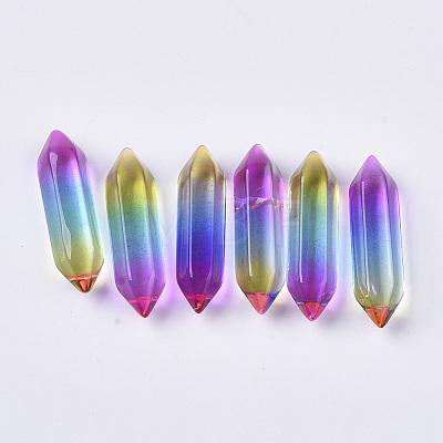 Glass Double Terminated Point Beads GLAA-S167-12G-1