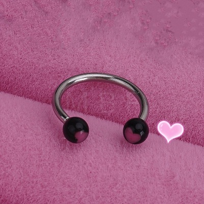316L Stainless Steel Hoop Nose Rings WGEE114-24-1