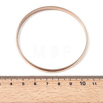 304 Stainless Steel Plain Bangles for Women Men BJEW-Z167-01M-03-1