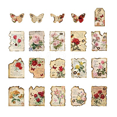 40Pcs Paper Stickers PW-WG3D181-02-1