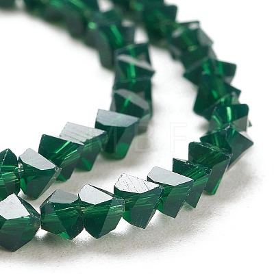 Transparent Solid Color Glass Beads Strands X-GLAA-L031-01-B02-1