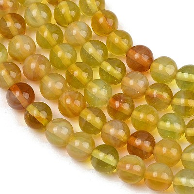 Handmade Lampwork Beads Strand LAMP-B056-8mm-07-1