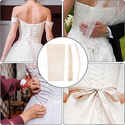 Gorgecraft 1 Set Women's Wedding Dress Zipper Replacement DIY-GF0007-46-1