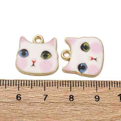 Alloy Enamel Pendants ENAM-V002-04G-1