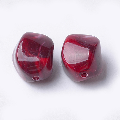 Acrylic Beads OACR-T007-08E-1