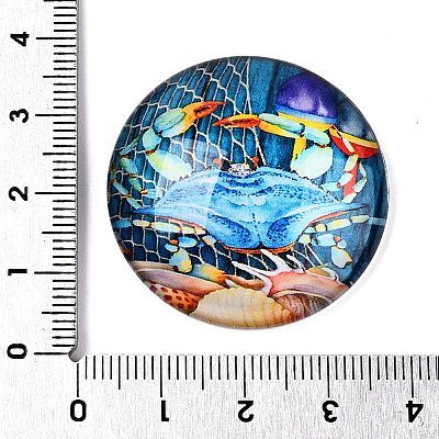 Glass Cabochons GGLA-T004-11F-1