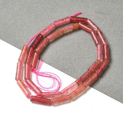 Natural Strawberry Quartz Beads Strands X-G-D464-43-1