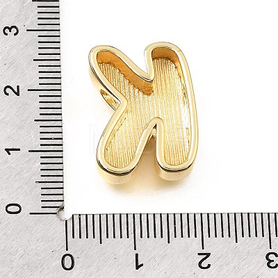 Brass Slide Charms KK-E802-33G-K-1