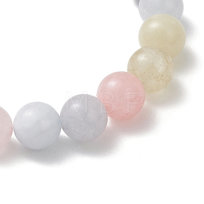Dyed & Heated Natural Quartz Beads Stretch Bracelets for Women BJEW-JB13167-1