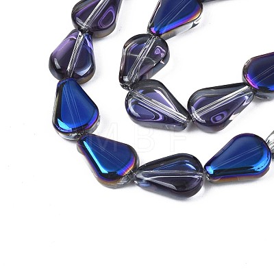 Electroplate Glass Beads Strands EGLA-S188-15-C02-1