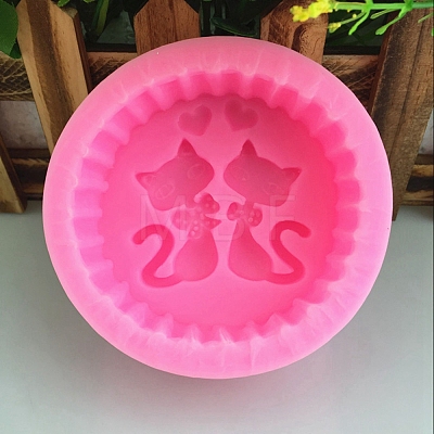 Cat Shape DIY Food Grade Silicone Display Molds PW-WG71241-01-1