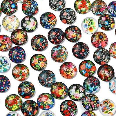 2 Bags Glass Cabochons GGLA-YW0001-25-1