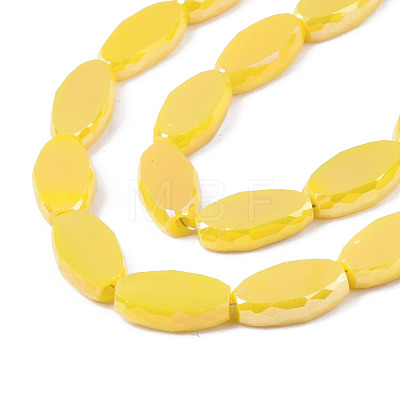 Electroplate Glass Beads Strands EGLA-Q125-009H-1