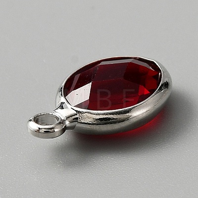 Faceted Glass Pendants KK-WH0046-59P-01-1