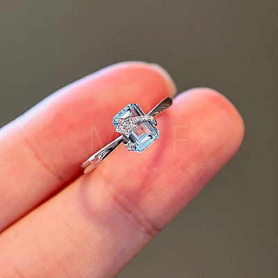 925 Sterling Silver with Cubic Zirconia Finger Rings FS-WGFD4D7-03-1