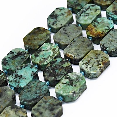 Natural African Turquoise(Jasper) Beads Strands G-F725-01-1