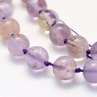Natural Amethyst Beads Strands G-E395-01A-1