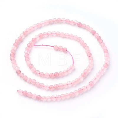 Natural Rose Quartz Beads Strands G-F619-23-3mm-1