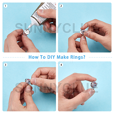 DIY Finger Ring Making Kits DIY-SC0010-95P-1