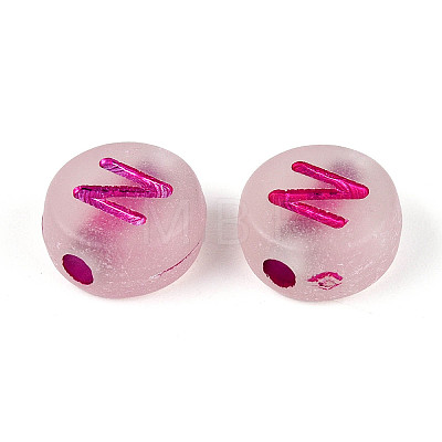 Luminous Frosted Acrylic Beads FACR-T008-02N-1