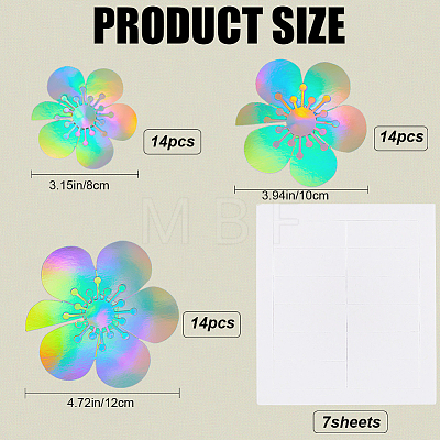 Laser Self-Adhesive 3D PVC Wall Stickers DIY-WH0013-69-1