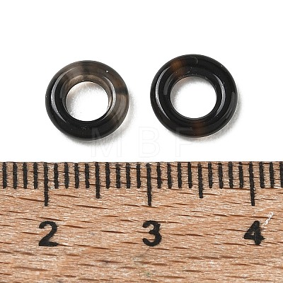 Natural Black Agate Linking Round Ring GG-CBA19D0-06A-03-1