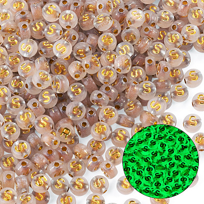 50G Luminous Transparent Acrylic Beads OACR-TAD0001-01S-1