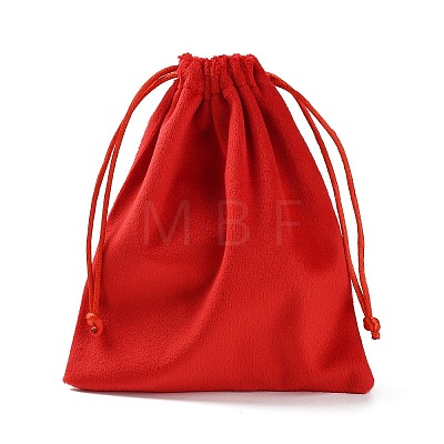 Velvet Jewelry Drawstring Storage Pouches ABAG-P013-02D-1