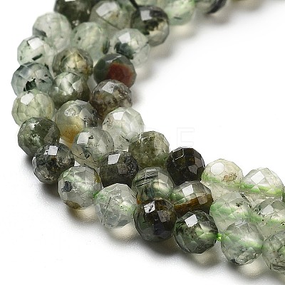 Natural Prehnite Beads Strands G-G161-A12-03-1