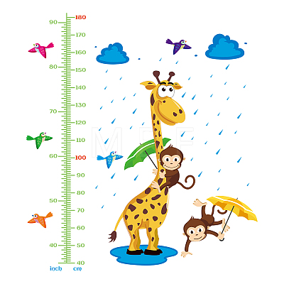 PVC Height Growth Chart Wall Sticker DIY-WH0232-033-1