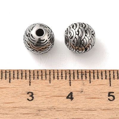 Round 304 Stainless Steel Beads STAS-E215-04AS-1