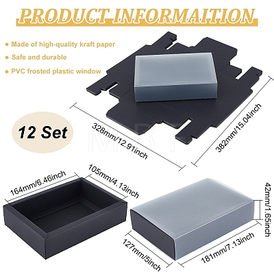 Paper Storage Gift Drawer Boxes CON-WH0089-37D-02-1