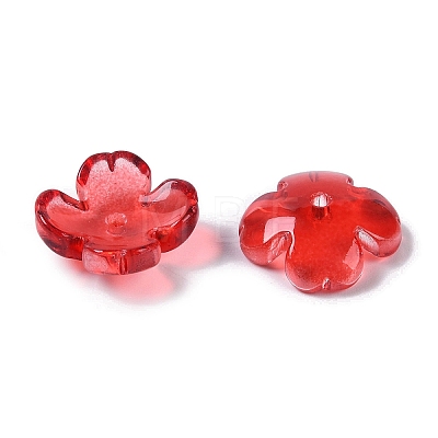 Baking Paint Glass Bead Caps GLAA-S202-04A-1