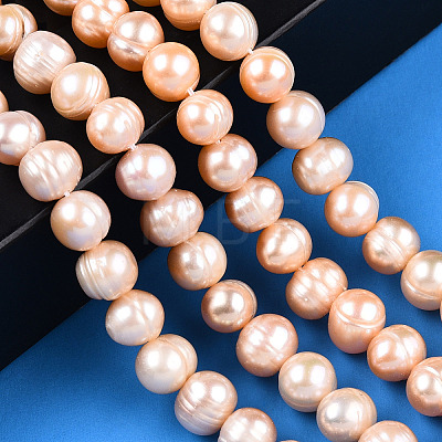 Natural Cultured Freshwater Pearl Beads Strands PEAR-N013-07L-1
