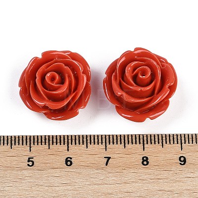 Synthetic Coral Carved Beads CORA-M001-05S-1