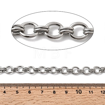 304 Stainless Steel Oval Link Chains CHS-Z007-01P-1