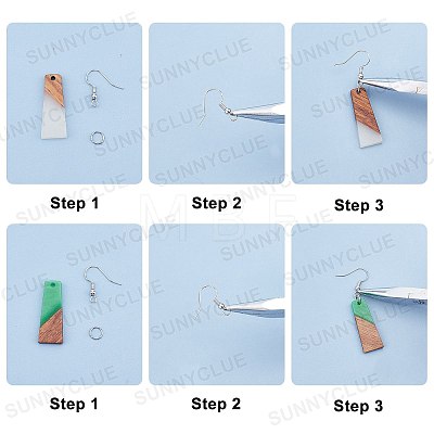 SUNNYCLUE DIY Dangle Earring Making Kits DIY-SC0001-90P-1