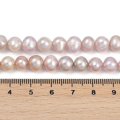 Natural Cultured Freshwater Pearl Beads Strands PEAR-I007-07X-03E-1