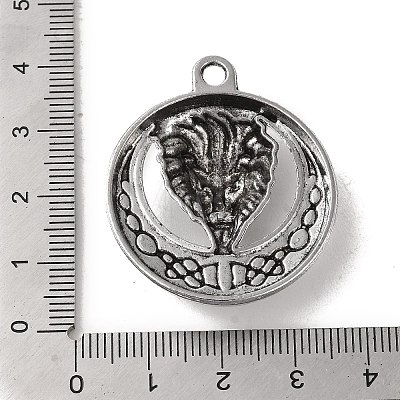 Tibetan Style Alloy Pendant FIND-A042-03AS-1