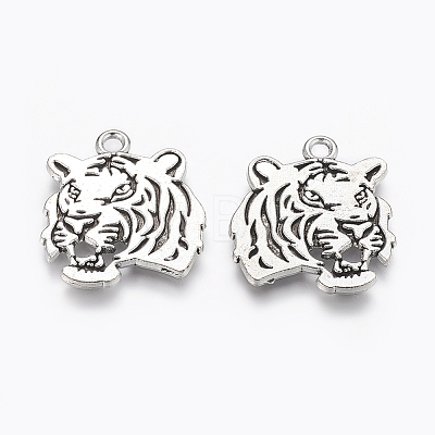 Tibetan Style Alloy Tiger Pendants LS-X-TIBEP-Q043-298-RS-1