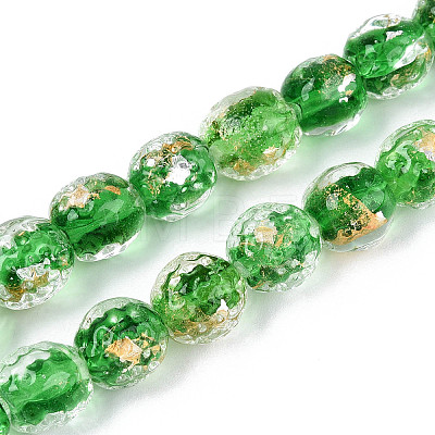 Handmade Lampwork Beads FOIL-T007-03D-1