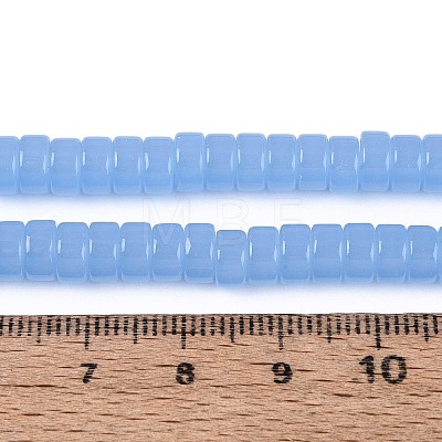 Imitation Jade Glass Beads Strands GLAA-N026-3x6mm-J05-1