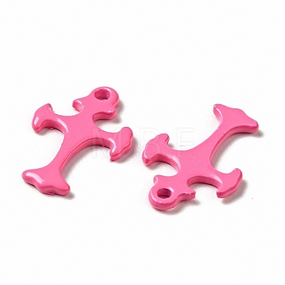 Spray Painted 201 Stainless Steel Charms STAS-G304-26E-1