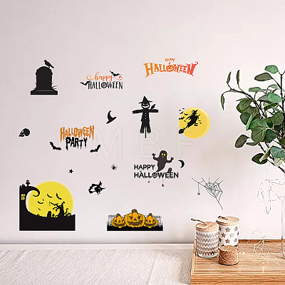8 Sheets 8 Styles PVC Waterproof Wall Stickers DIY-WH0345-053-1