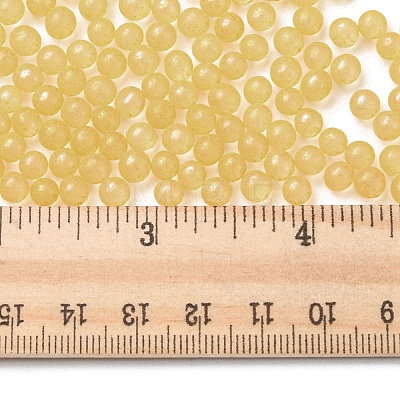 Luminous Glow in the Dark Transparent Glass Round Beads GLAA-F124-B05-1