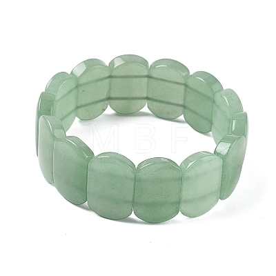 Natural Green Aventurine Beads Stretch Bracelets for Women Men BJEW-I323-02A-1