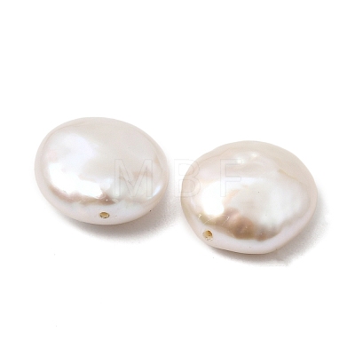 (Defective Closeout Sale) Natural Baroque Keshi Pearl Coin Beads PA-XCP0001-01-1