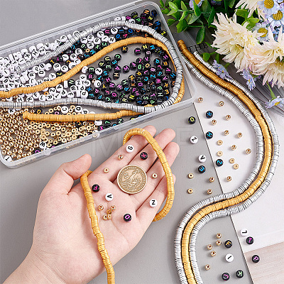   DIY Letter Beads Jewelry Making Finding Kit DIY-PH0010-58-1